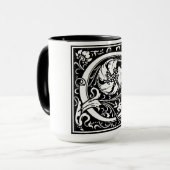 ルネッサンススタイルアルファベット文字Cオンマグカップ マグカップ (正面左)
