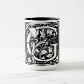 ルネッサンススタイルアルファベット文字Gオンマグカップ マグカップ (中央)