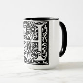 ルネッサンススタイルアルファベット文字Hオンマグカップ マグカップ (正面右)