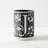 ルネッサンススタイルアルファベット文字Jオンマグカップ マグカップ (中央)