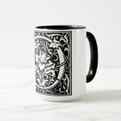 ルネッサンススタイルアルファベット文字Oオンマグカップ マグカップ (正面右)