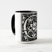 ルネッサンススタイルアルファベット文字Oオンマグカップ マグカップ (正面左)