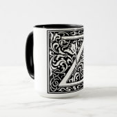 ルネッサンススタイルアルファベット文字Z On Mug マグカップ (正面左)