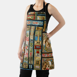 ルネッサンステーマ織物と織物 エプロン