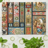 ルネッサンステーマ織物と織物 キッチンタオル (折り畳み)