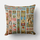 ルネッサンステーマ織物と織物 クッション (裏面)