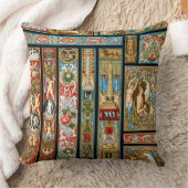 ルネッサンステーマ織物と織物 クッション (ブランケット)