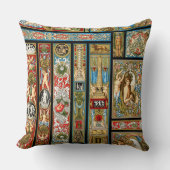 ルネッサンステーマ織物と織物 クッション (正面)