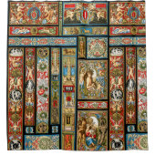 ルネッサンステーマ織物と織物 シャワーカーテン (正面)