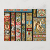 ルネッサンステーマ織物と織物 ポストカード (正面)