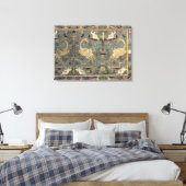 ルネッサンスデザイン17世紀（絹） キャンバスプリント (インサイチュ (寝室))