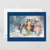 ルネッサンスピープルヴィンテージクリスマス シーズンポストカード (正面/裏面)