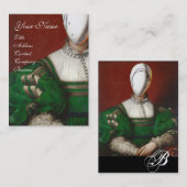 ルネッサンスファッション演劇衣装デザイナー 名刺 (正面/裏面)