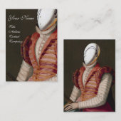 ルネッサンスファッション演劇衣装デザイナー 名刺 (正面/裏面)