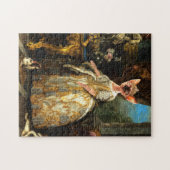 ルネッサンスファンシー王室のネスカットクイーンポートレート ジグソーパズル (横)