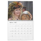 ルネッサンスフェア暦 カレンダー (2月 2027)