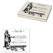 ルネッサンスフェンシング版木、銅版、版画 ラバースタンプ (押印)