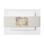 ルネッサンスフローラ結婚式招待状ベリーバンド 招待状ベリーバンド (正面例)