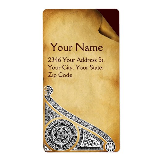 ルネッサンスブラウンパーチメント ラベル (正面)