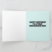 ルネッサンスマン誕生日グリーティングカード サンキューカード (内部)