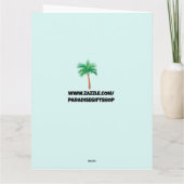 ルネッサンスマン誕生日グリーティングカード サンキューカード (裏面)