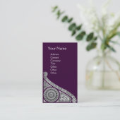 ルネッサンスモノグラム1ダークパープル 名刺 (スタンド正面)