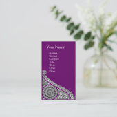 ルネッサンスモノグラム1紫 名刺 (スタンド正面)