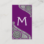 ルネッサンスモノグラム1紫 名刺 (裏面)