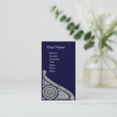 ルネッサンスモノグラム1青 名刺 (スタンド正面)