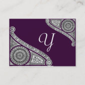 ルネッサンスモノグラム2ダークパープル 名刺 (裏面)