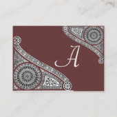 ルネッサンスモノグラム2赤褐色 名刺 (裏面)