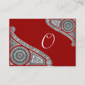 ルネッサンスモノグラム2赤 名刺 (裏面)