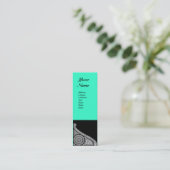 ルネッサンスモノグラム3青 スキニー名刺 (スタンド正面)