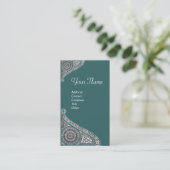 ルネッサンスモノグラム4青 名刺 (スタンド正面)