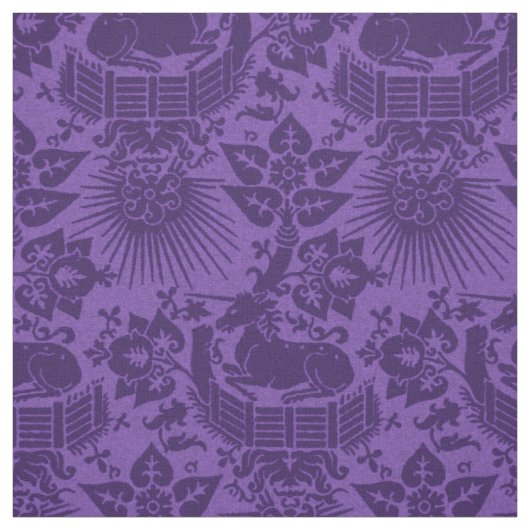 ルネッサンスユニコーンガーデンアメジスト ファブリック (見本)
