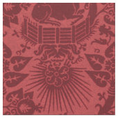 ルネッサンスユニコーンガーデン、ルビー ファブリック (クローズアップ)