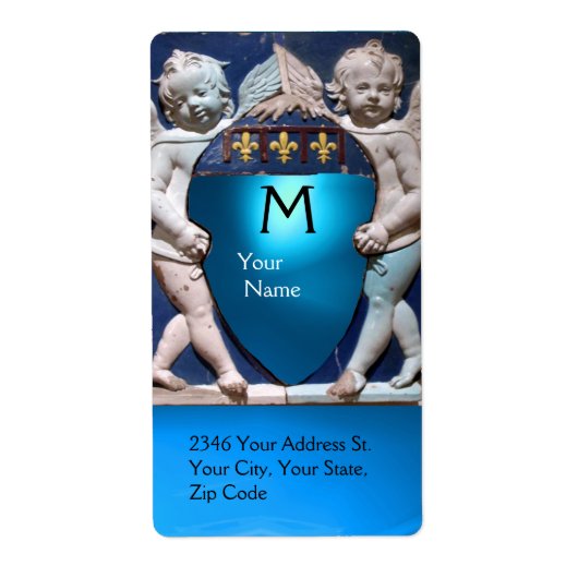 ルネッサンスリトルエンジェルズモノグラムブルーサファイア ラベル (正面)