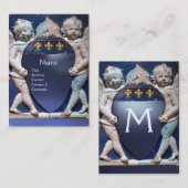 ルネッサンスリトルエンジェルズモノグラムブルートパーズ 名刺 (正面/裏面)