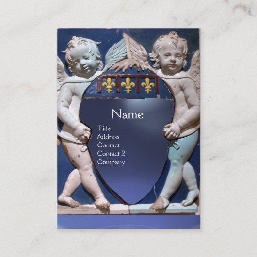 ルネッサンスリトルエンジェルズモノグラムブルートパーズ 名刺 (正面)