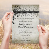 ルネッサンス中世金ゴールド結婚式招待状 招待状