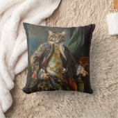 ルネッサンス人猫枕 クッション (ブランケット)
