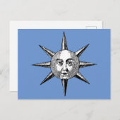 ルネッサンス天文学 – サン顔 ポストカード (正面/裏面)