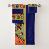 ルネッサンス宝石プリント バスタオルセット (インサイチュ)