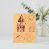 ルネッサンス建築プロジェクト、パーチメント ポストカード (スタンド正面)