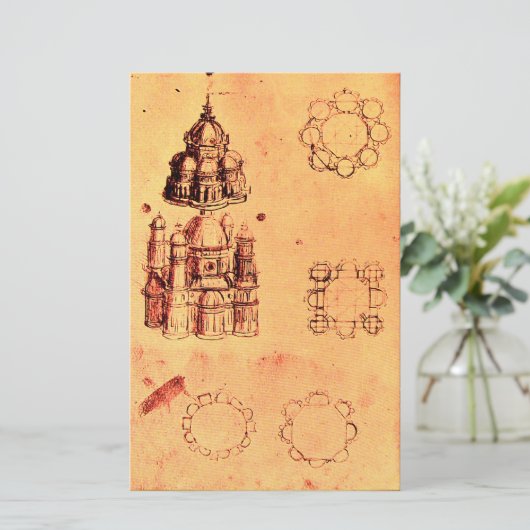 ルネッサンス建築プロジェクト、建築家 便箋 (スタンド正面)