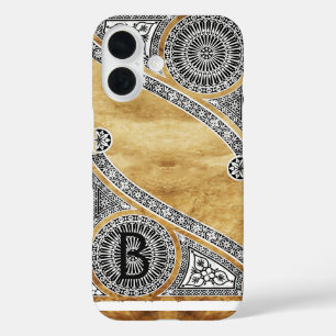 ルネッサンス建築家パーチメントモノグラム iPhone 16ケース