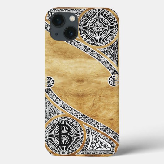 ルネッサンス建築家パーチメントモノグラム Case-Mate iPhoneケース (裏面)