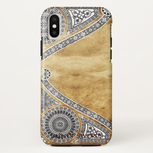 ルネッサンス建築家ブラウン羊皮紙 iPhone XSケース