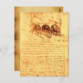 ルネッサンス建築,アンティーク羊皮紙 ポストカード (正面/裏面)