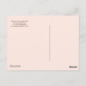 ルネッサンス建築，ヴィルプロジェクト，ピンク ポストカード (裏面)